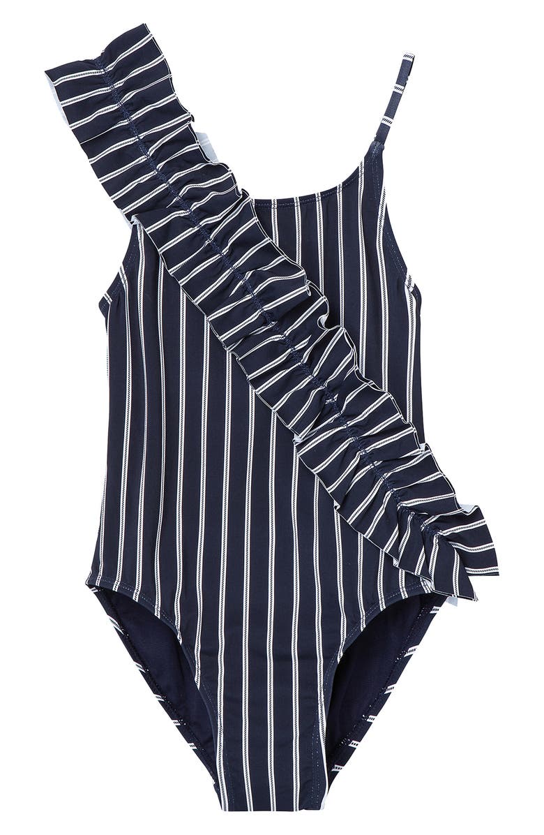 Habitual Kids' Ruffle One-Piece Swimsuit, Main, color, 