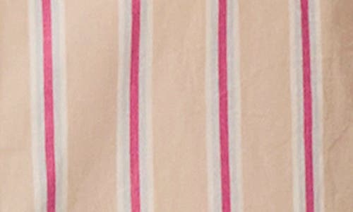 Paige Doreen Stripe Crop Shirt In Champagne Multi