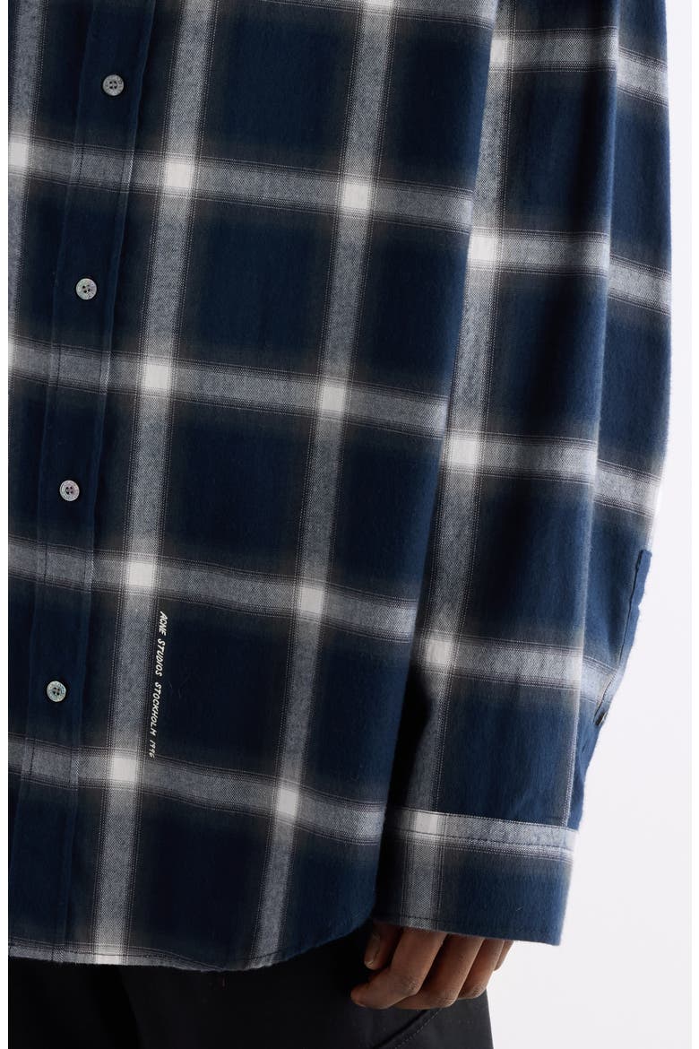 Setar Shadow Check Long Sleeve Flannel Button-Up Shirt, Alternate, color, NAVY MULTI