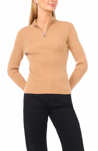 Rib Quarter Zip Sweater
