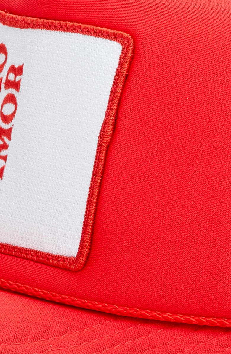 Friday Feelin’ Mucho Amor Trucker Hat, Alternate, color, Red