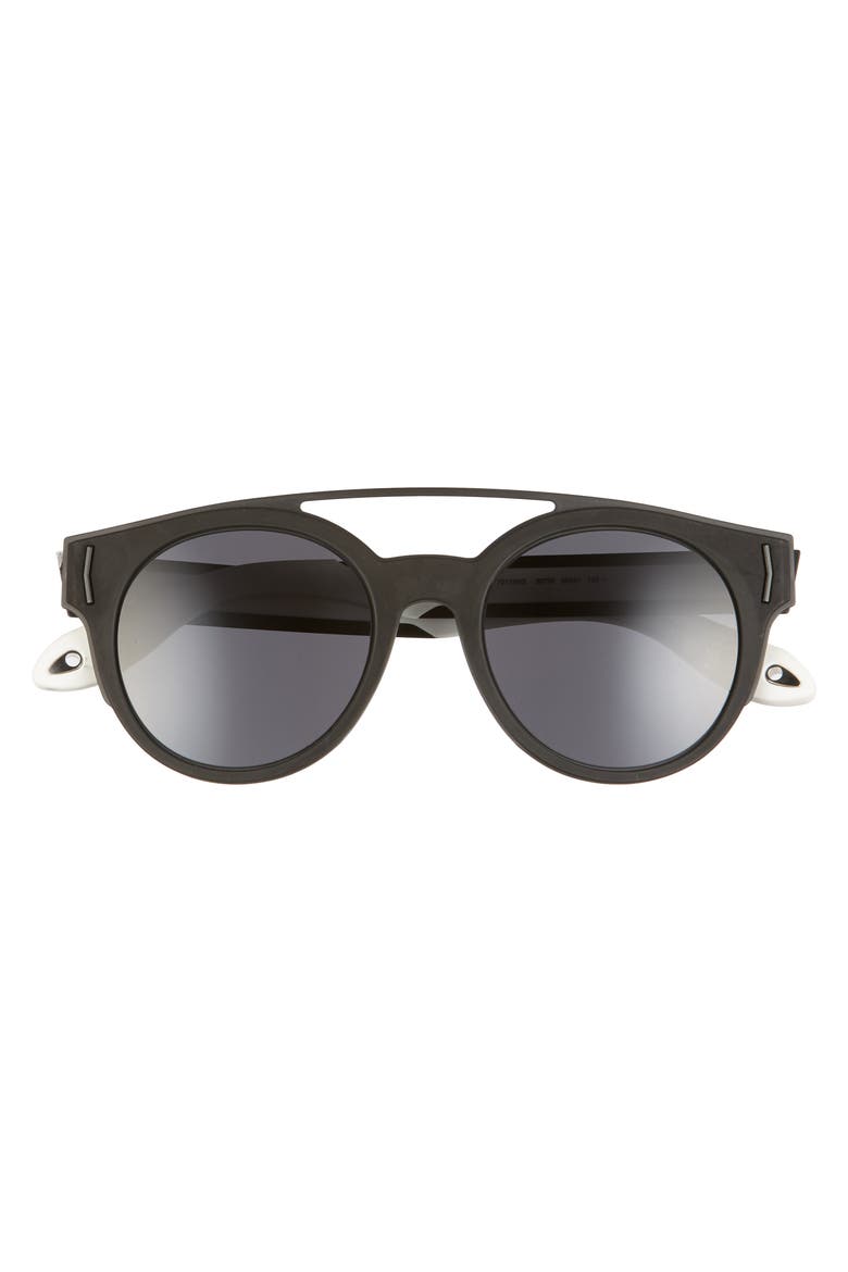 50mm Round Sunglasses, Alternate, color, BLACK
