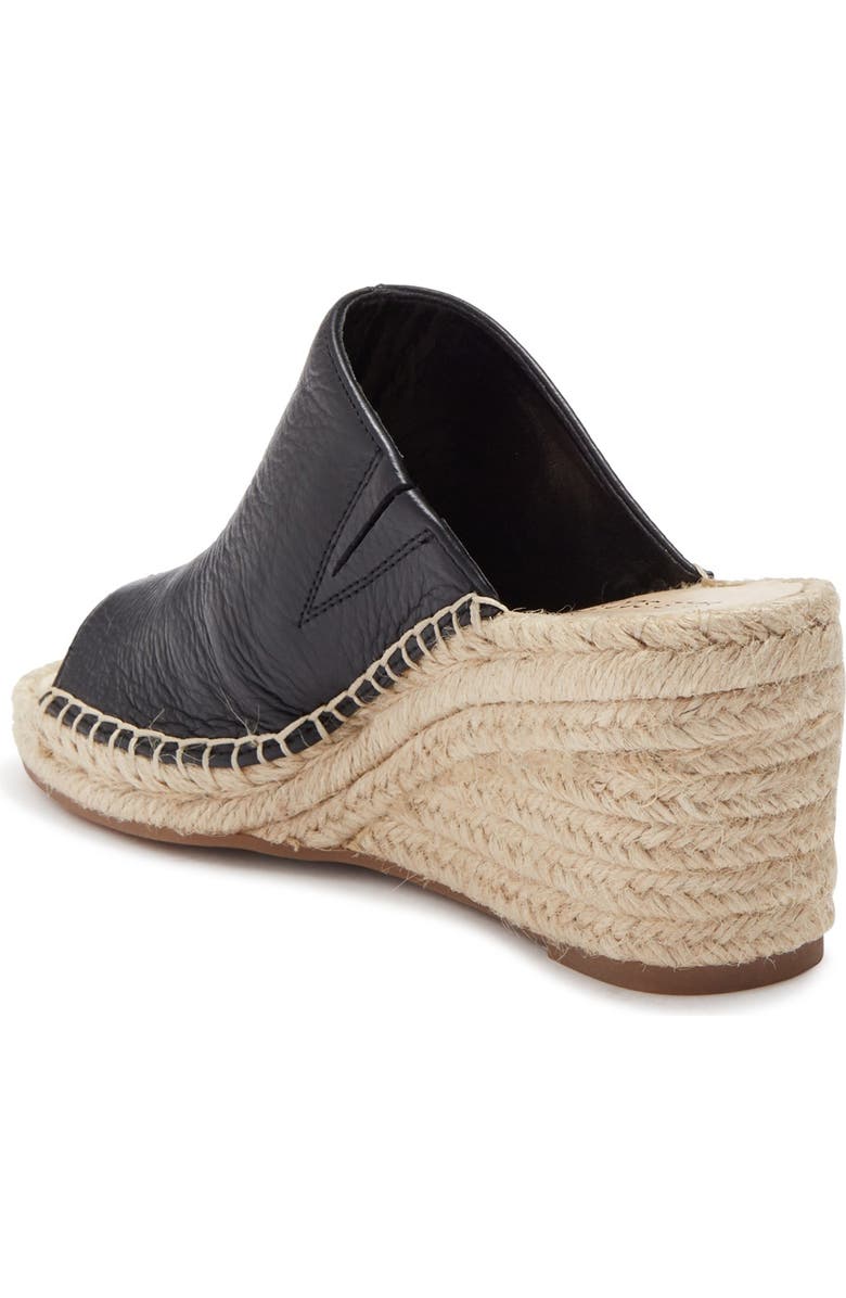 Sole Society Caleena Genuine Calf Hair Wedge Slide Sandal, Main, color,