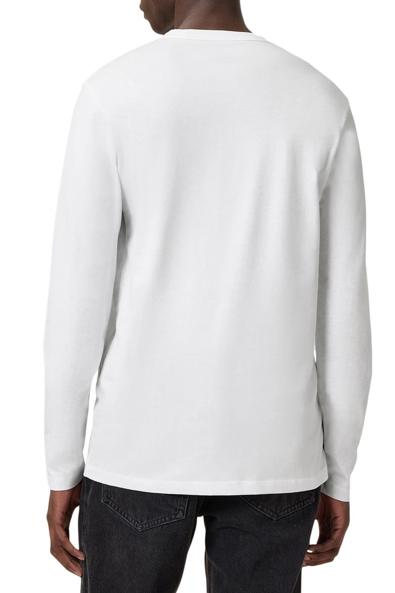 Brace Long Sleeve Cotton T-Shirt, Alternate, color, OPTIC WHITE