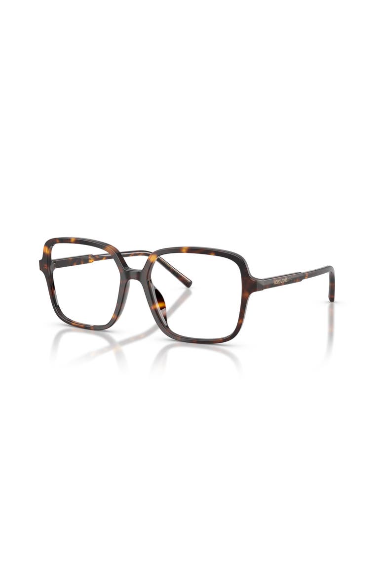 55mm Square optical glasses, Main, color, Tortoise