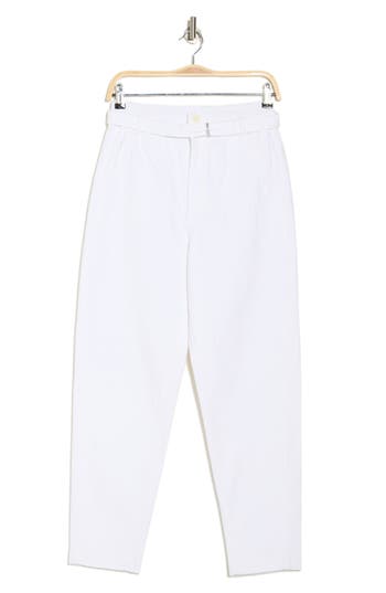 Ag Renn Belted Paperb Pants In White