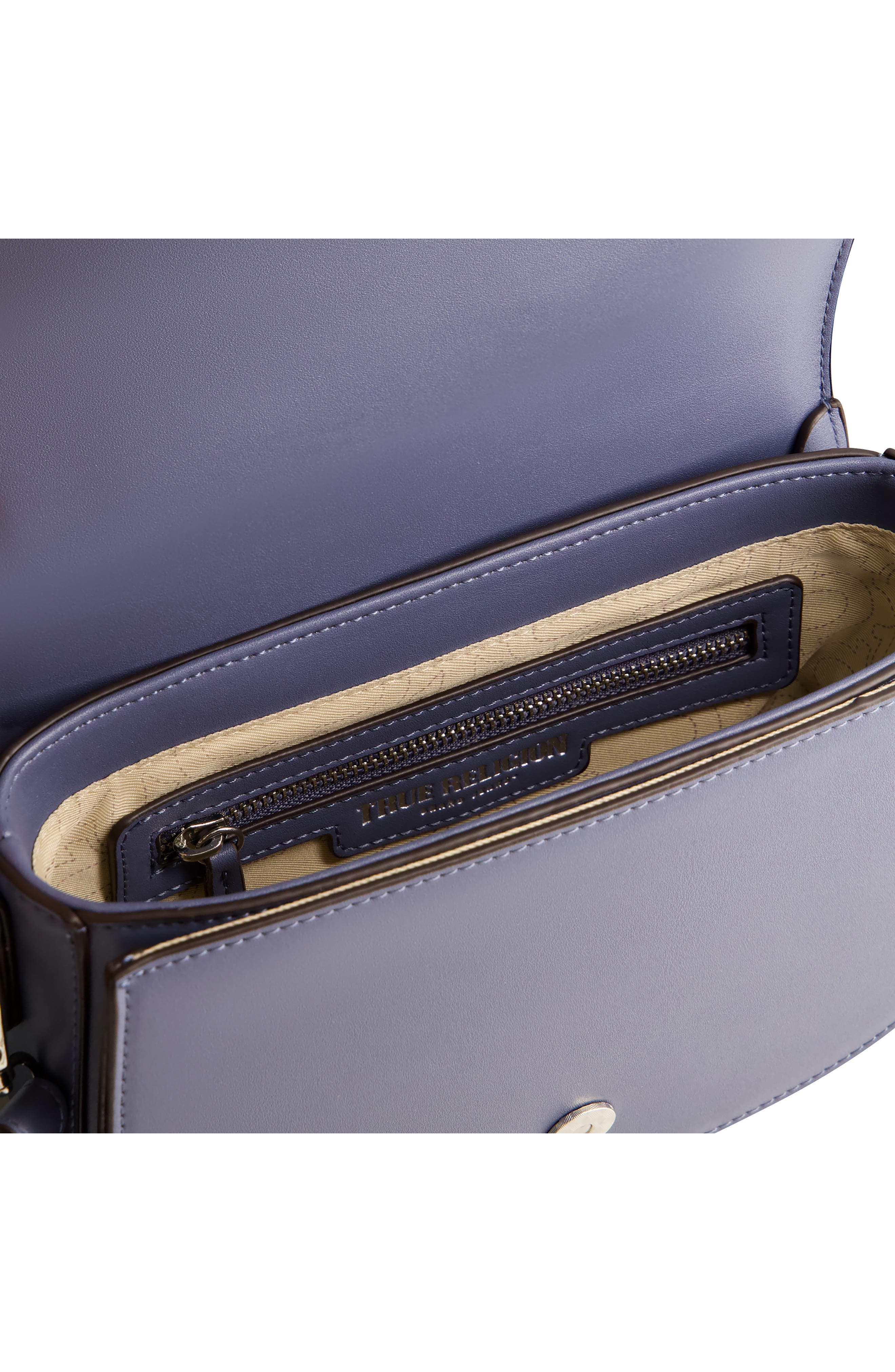 Saddle Bag with Gold Hardware, Alternate, color, BLUE