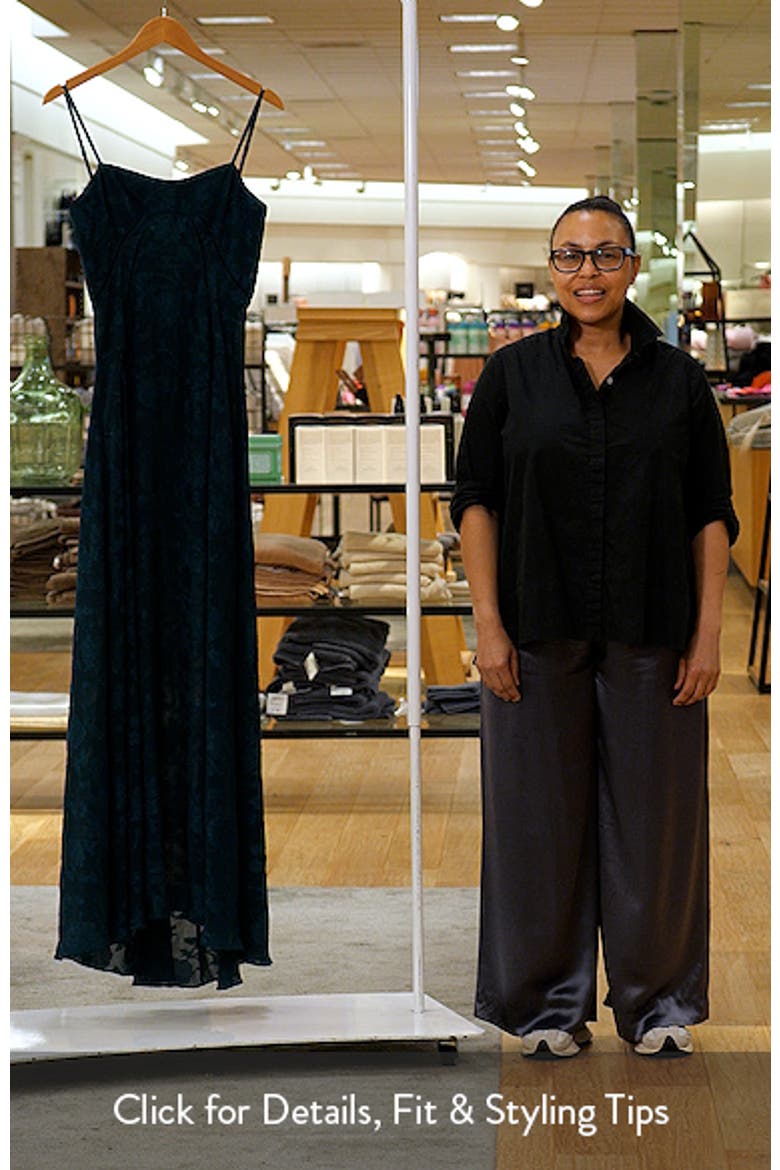Floral Jacquard Chiffon Gown video