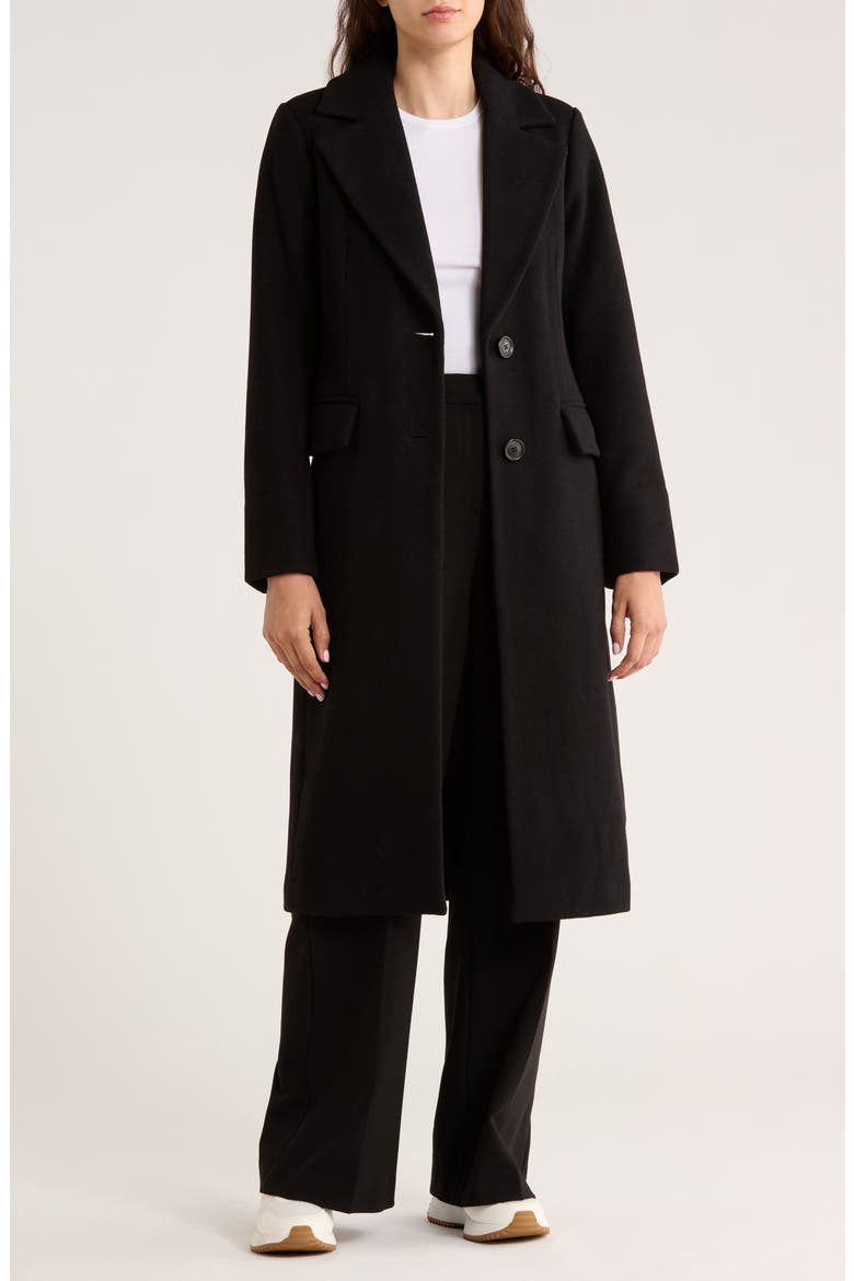 Wool Blend Coat, Alternate, color, BLACK