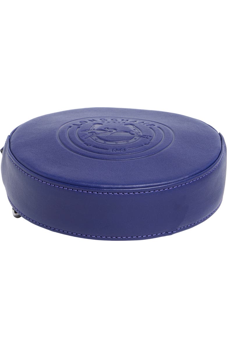 Longchamp Embossed Circular Belt Bag, Alternate, color, Sapphire