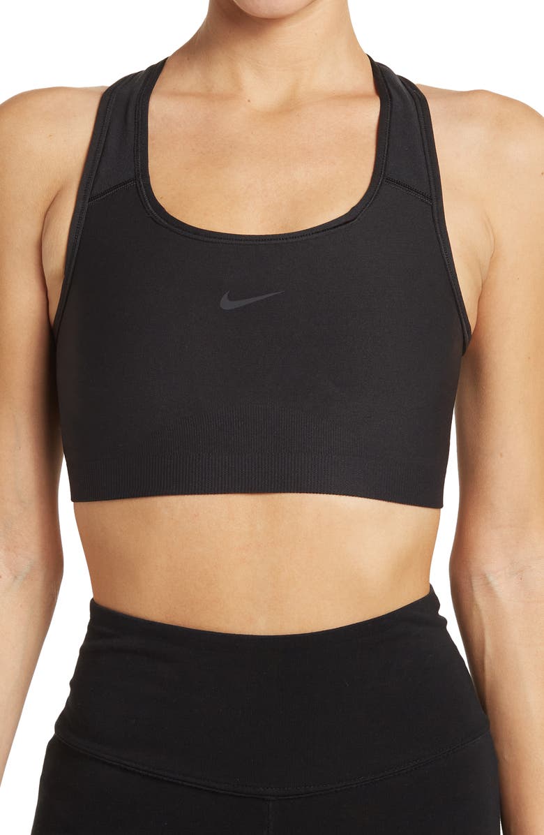 Nike Swoosh Seamless Bra, Main, color, 