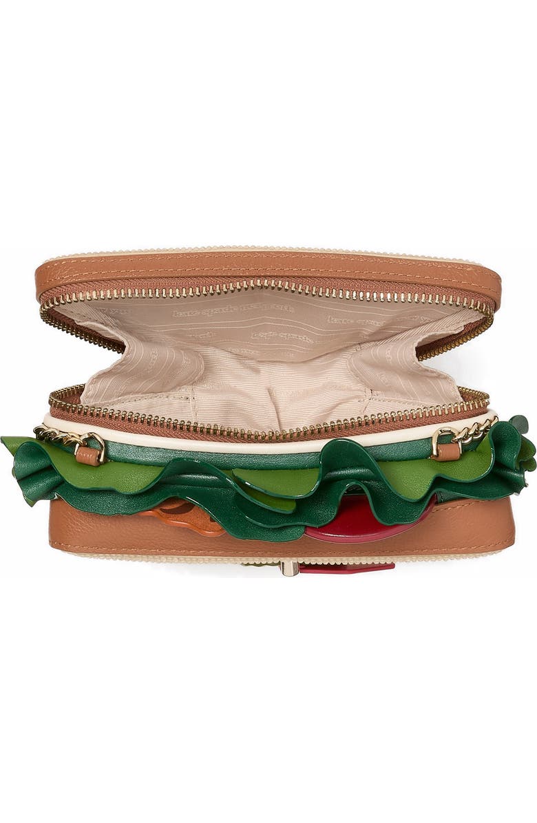 Kate Spade New York glamwich embellished leather crossbody bag, Alternate, color,