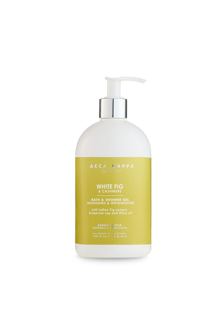 White Fig & Cashmere Bath & Shower Gel, Main, color, White