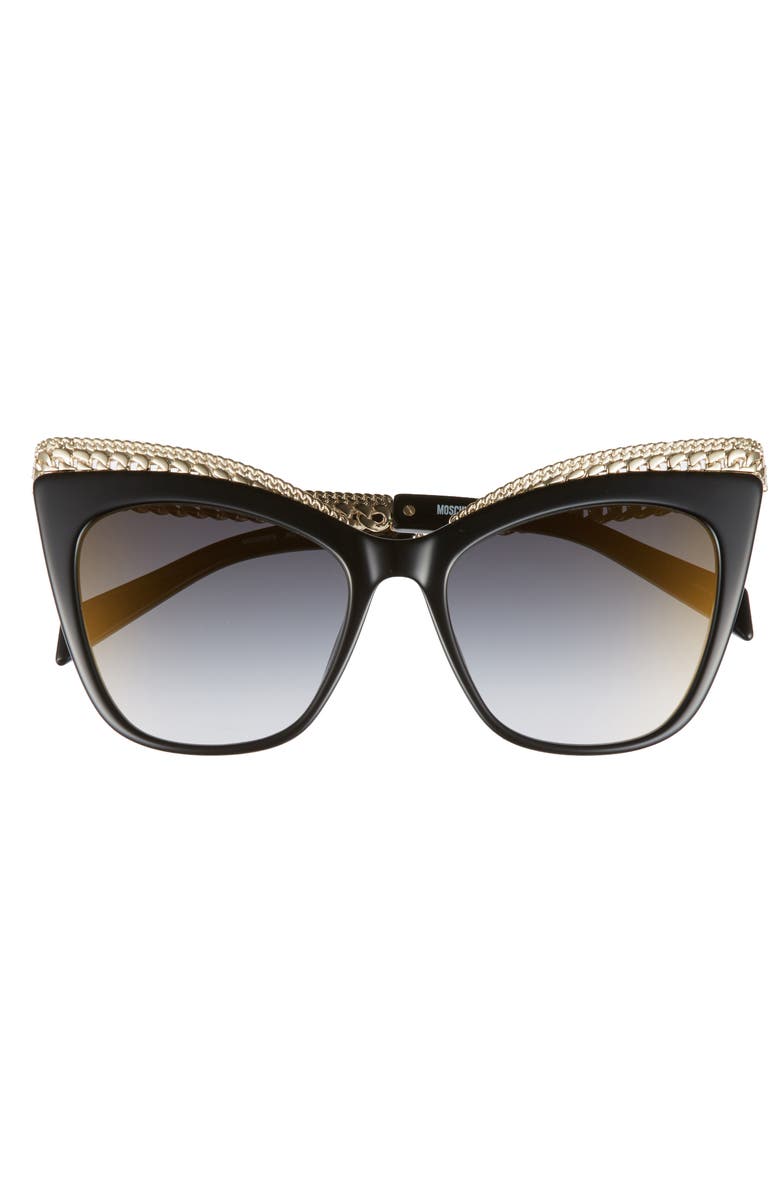 Moschino 52mm Cat's Eye Sunglasses, Alternate, color,