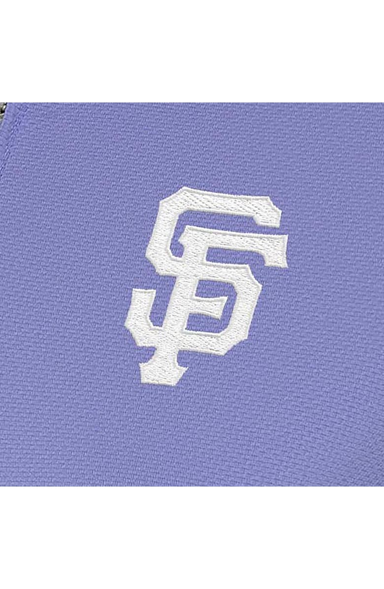 ANTIGUA Women's Antigua  Purple San Francisco Giants Finish Quarter-Zip Pullover Top, Alternate, color, 