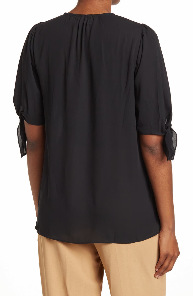 Everleigh Tie Sleeve Button Front Blouse, Alternate, color,