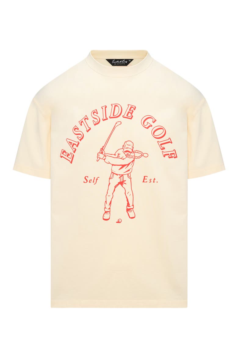 Retro Graphic T-Shirt, Main, color, JETSTREAM/ LAVA
