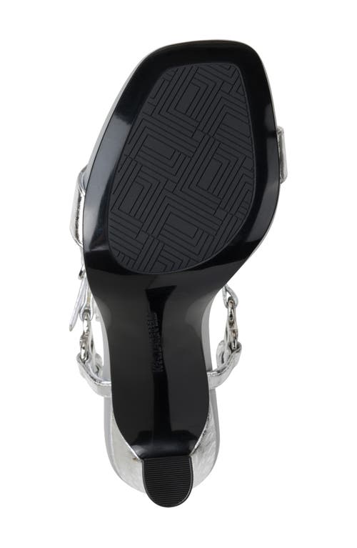 Karl Lagerfeld Women's Cybil High-heel Sandals In Silver