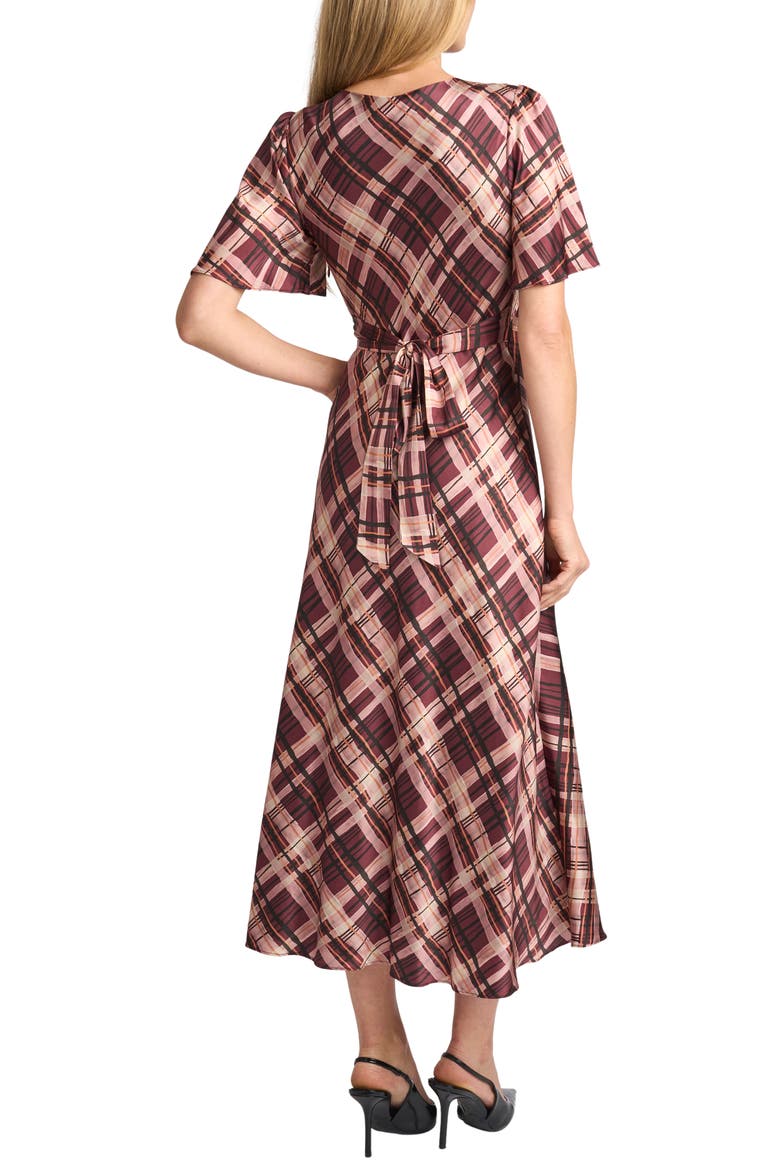 Lucie Midi Dress, Alternate, color, TAWNY PORT