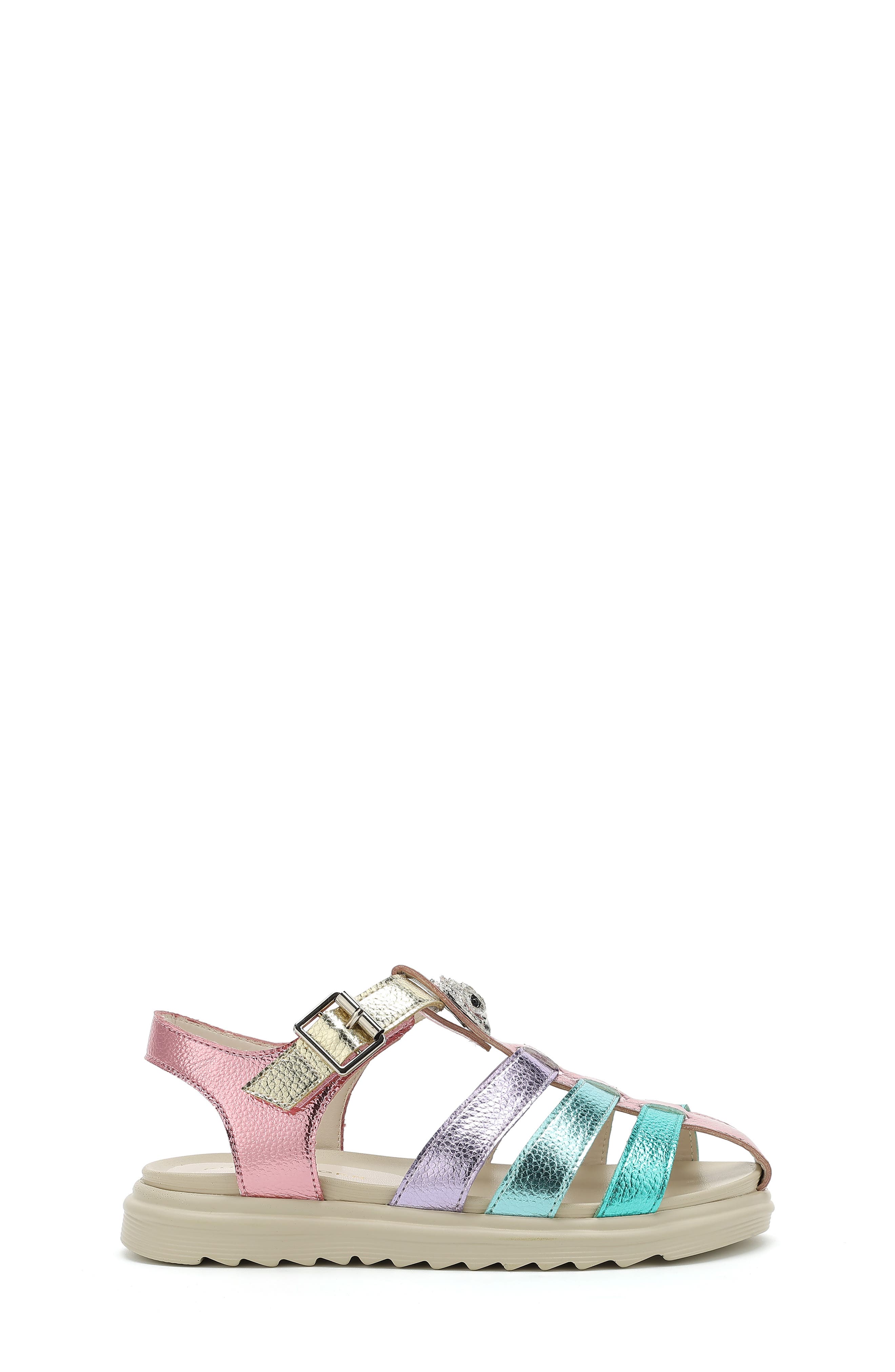 Kurt Geiger London Kids' Kensington Fisherman Sandal, Alternate, color, Pastel Multi