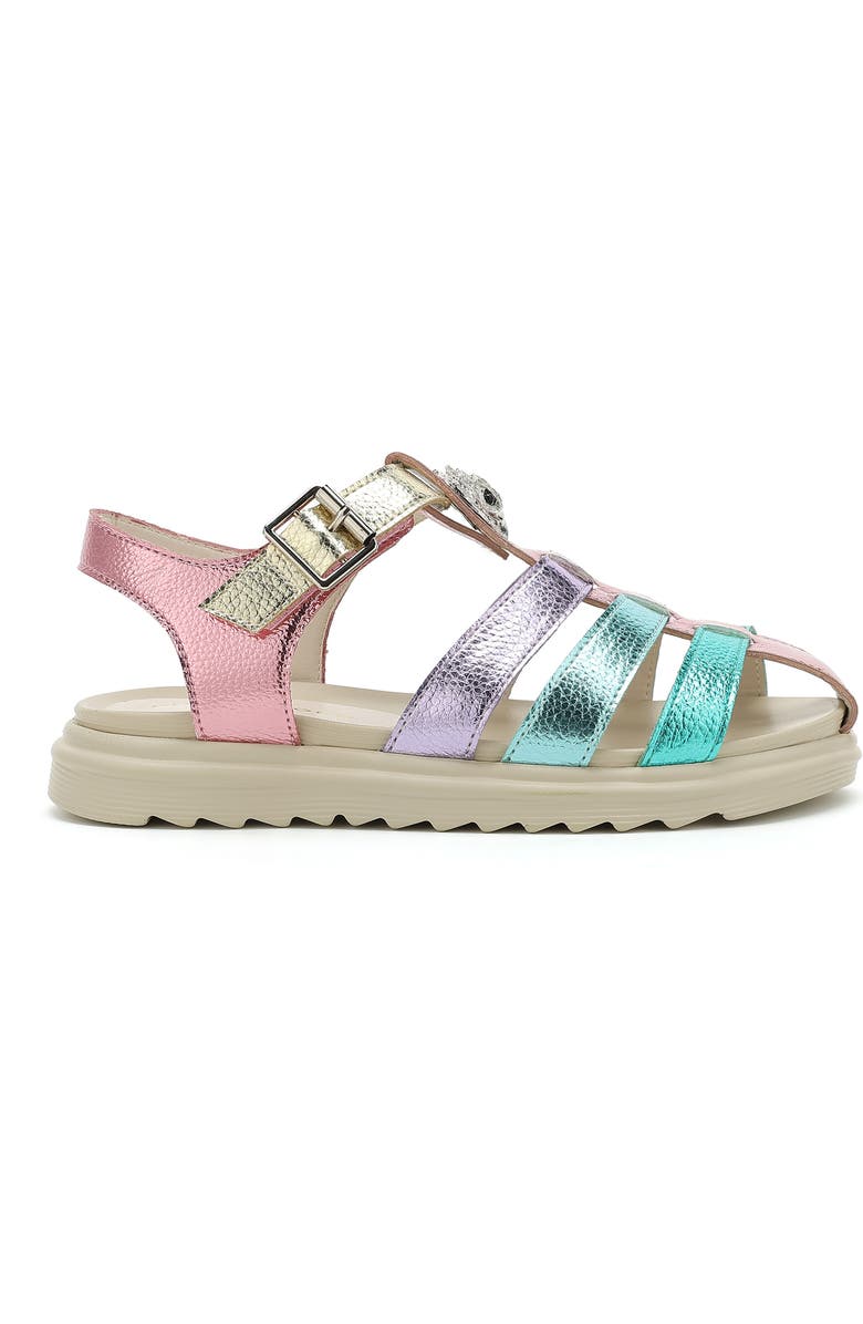 Kurt Geiger London Kids' Kensington Fisherman Sandal, Alternate, color, Pastel Multi