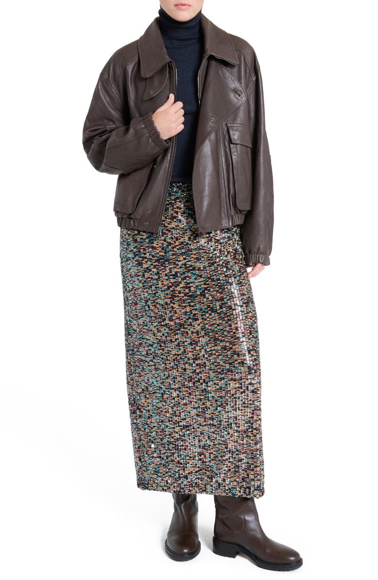 TWP Hunter Leather Jacket, Alternate, color, Delicioso