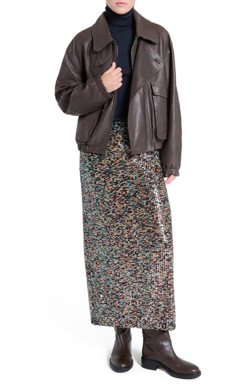 Twp Hunter Leather Jacket In Brown