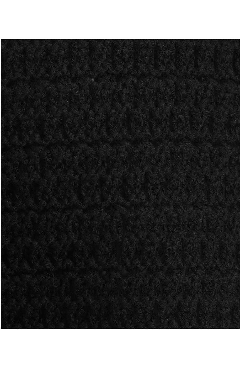 Lands' End Blend Texture U Neck Vest Sweater, Alternate, color, Black