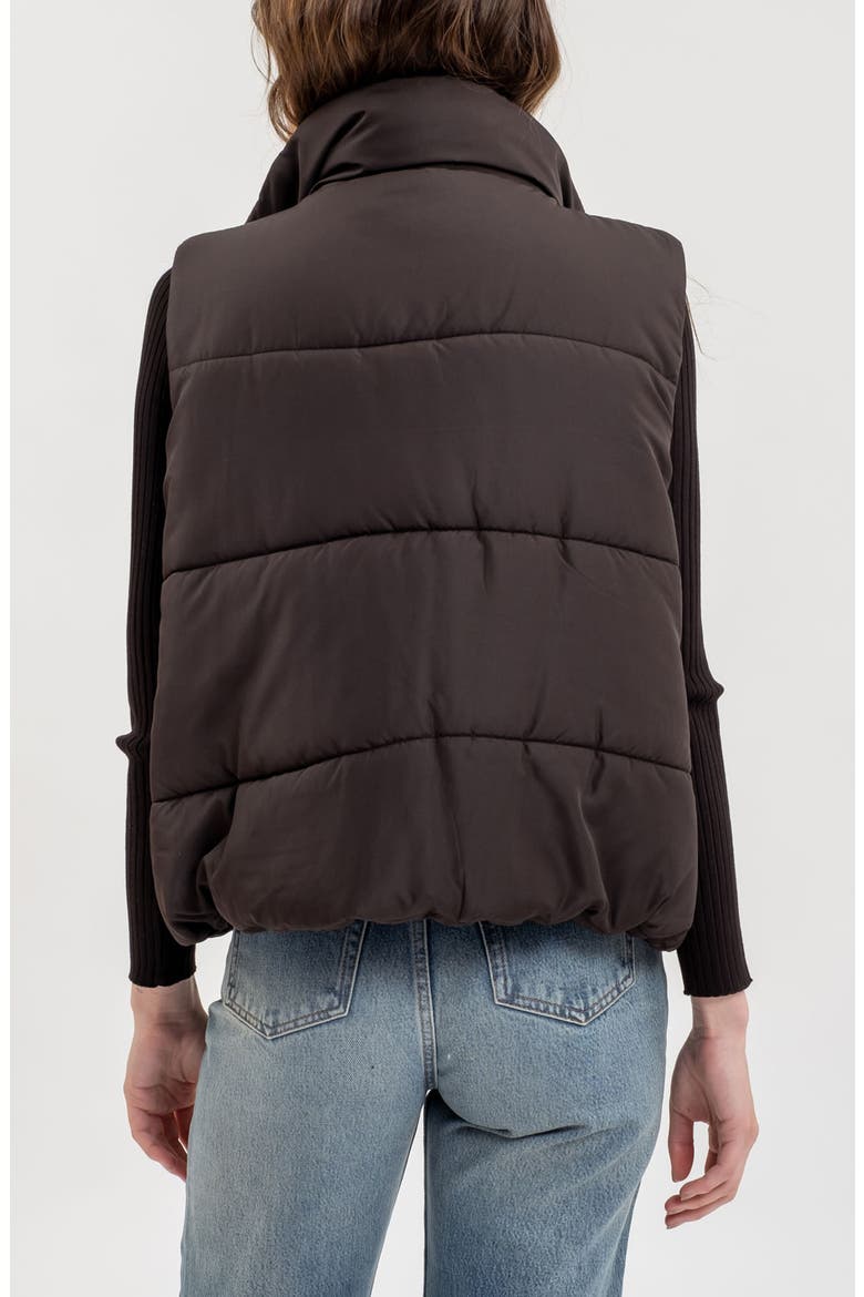 Quilted Vest, Alternate, color, BLACK