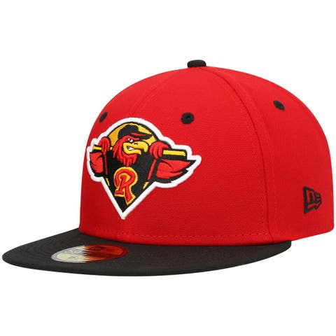 Men's New Era Red Rochester Red Wings Authentic Collection Road 59FIFTY Fitted Hat