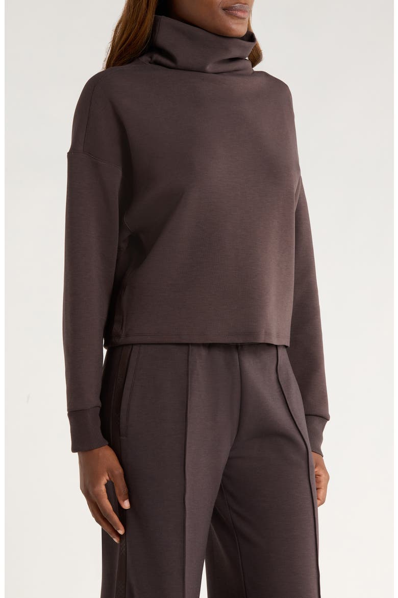 DreamGlow Mock Neck Top, Alternate, color, DARK ESPRESSO
