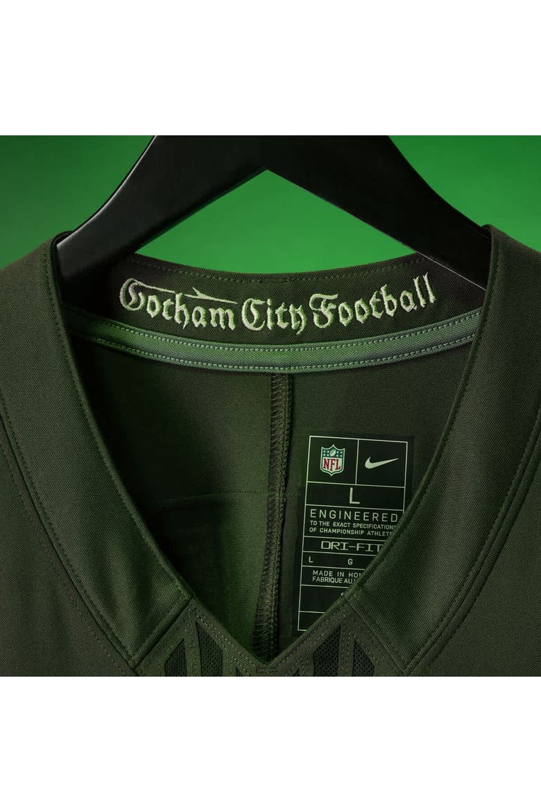 Men's Nike Ahmad Sauce Gardner Gotham Green New York Jets 2025 Rivalries Collection Limited Jersey, Alternate, color, Green