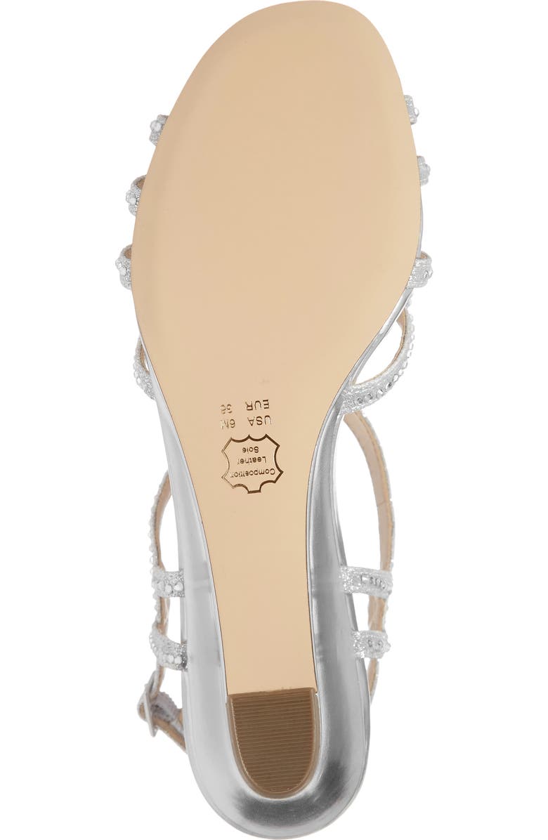 Nina Fynlee Crystal Embellished Wedge Sandal, Alternate, color,