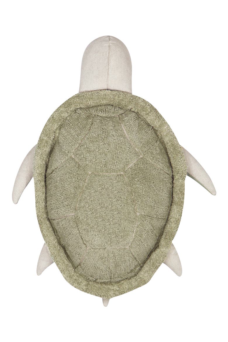 Mrs. Turtle Floor Pouf, Main, color, OLIVE NATURAL