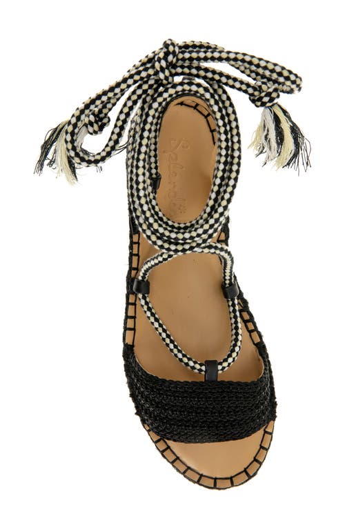 Splendid Mimosa Ankel Tie Sandal In Black
