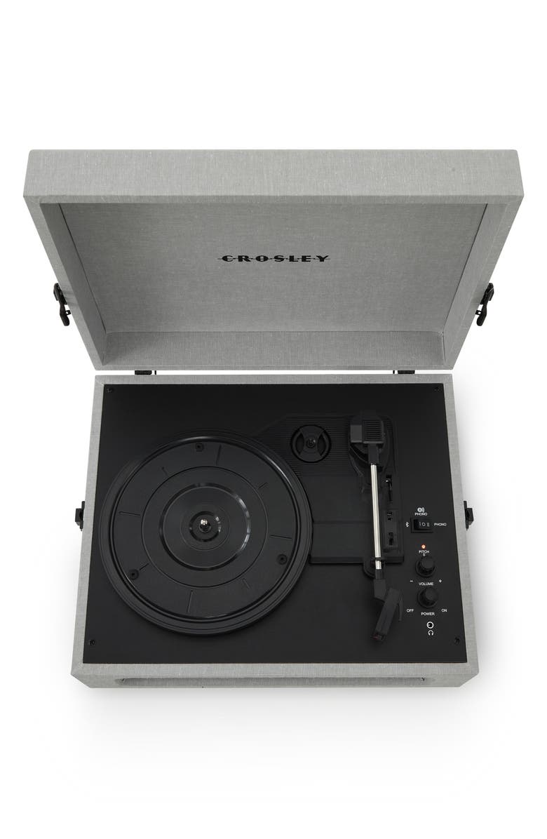 Crosley Radio Voyager Record Player, Alternate, color, Gray Tones