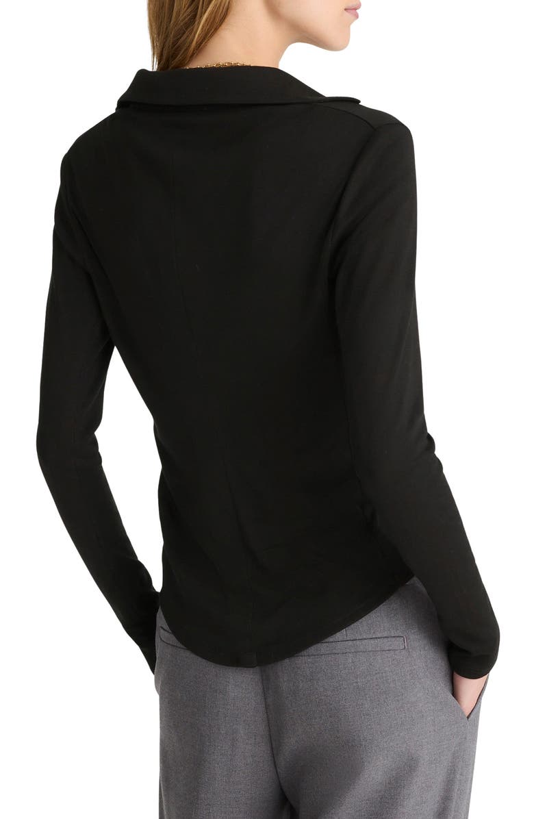 Madewell Camp Long Sleeve Button-Up Shirt, Alternate, color, Jet Black