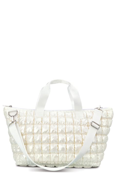 Kids' Shiny Puffer Overnight Bag