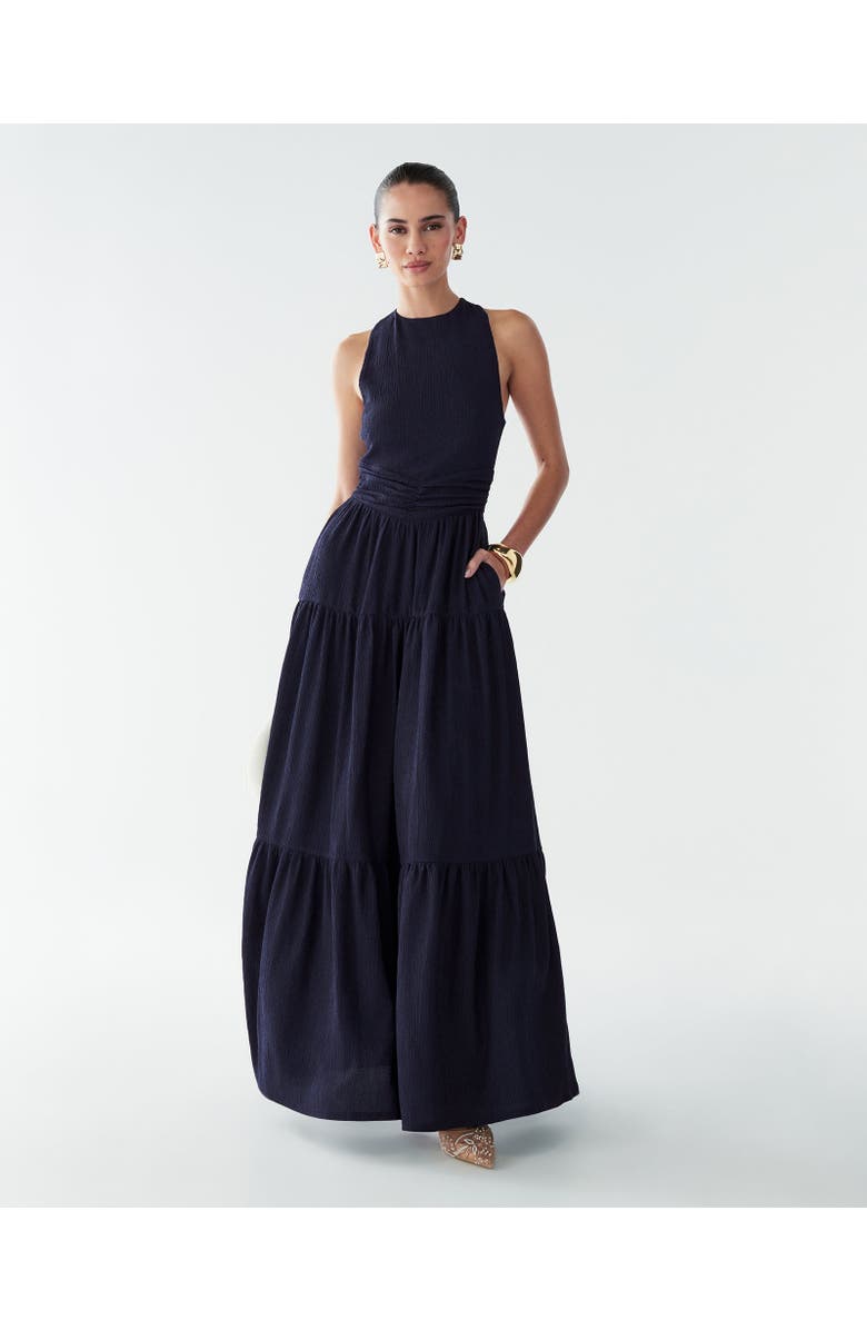 BWLDR Brooks Maxi Dress, Main, color, Navy Blue