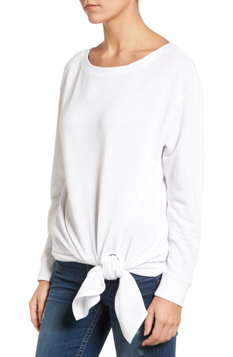 Hinge Tie Front Pullover, Alternate, color, 