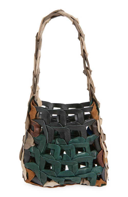 Sc103 Links Leather Shoulder Bag In Green