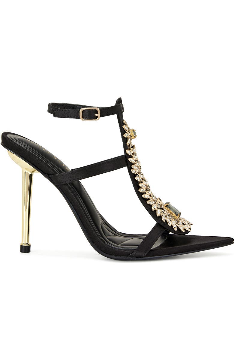 AZALEA WANG Wyatt Ankle Strap Sandal, Alternate, color, Black