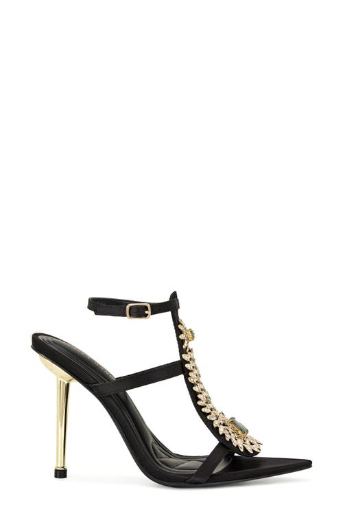 Azalea Wang Wyatt Ankle Strap Sandal In Black