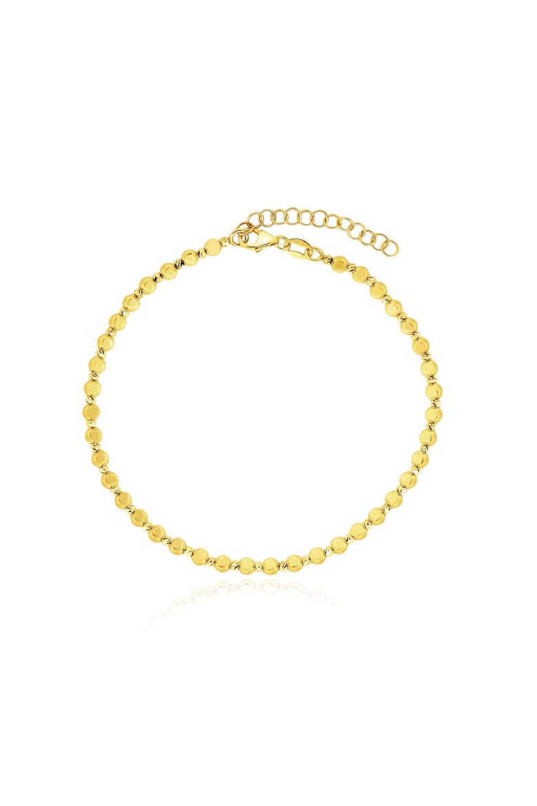 Mini Gold Ball Bead Bracelet, Main, color, Yellow Gold