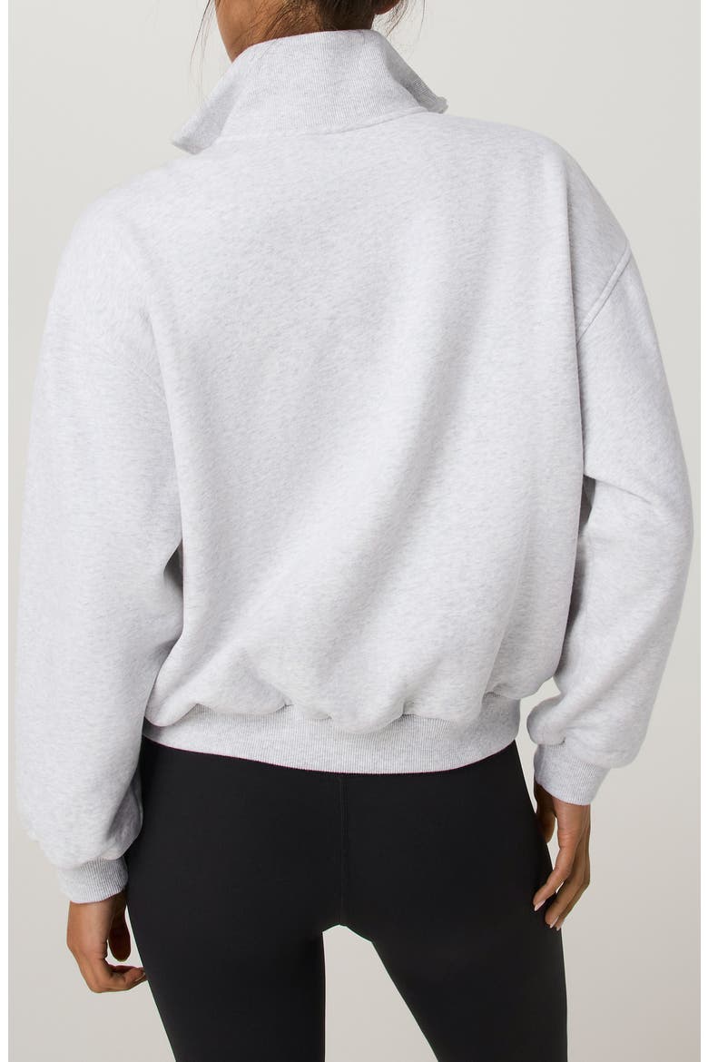 Restore Oversized Half-Zip Pullover, Alternate, color, PALE GREY HEATHER