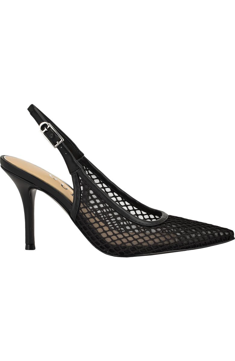 GUESS Pandy Slingback Pointed Toe Pump, Alternate, color, Black