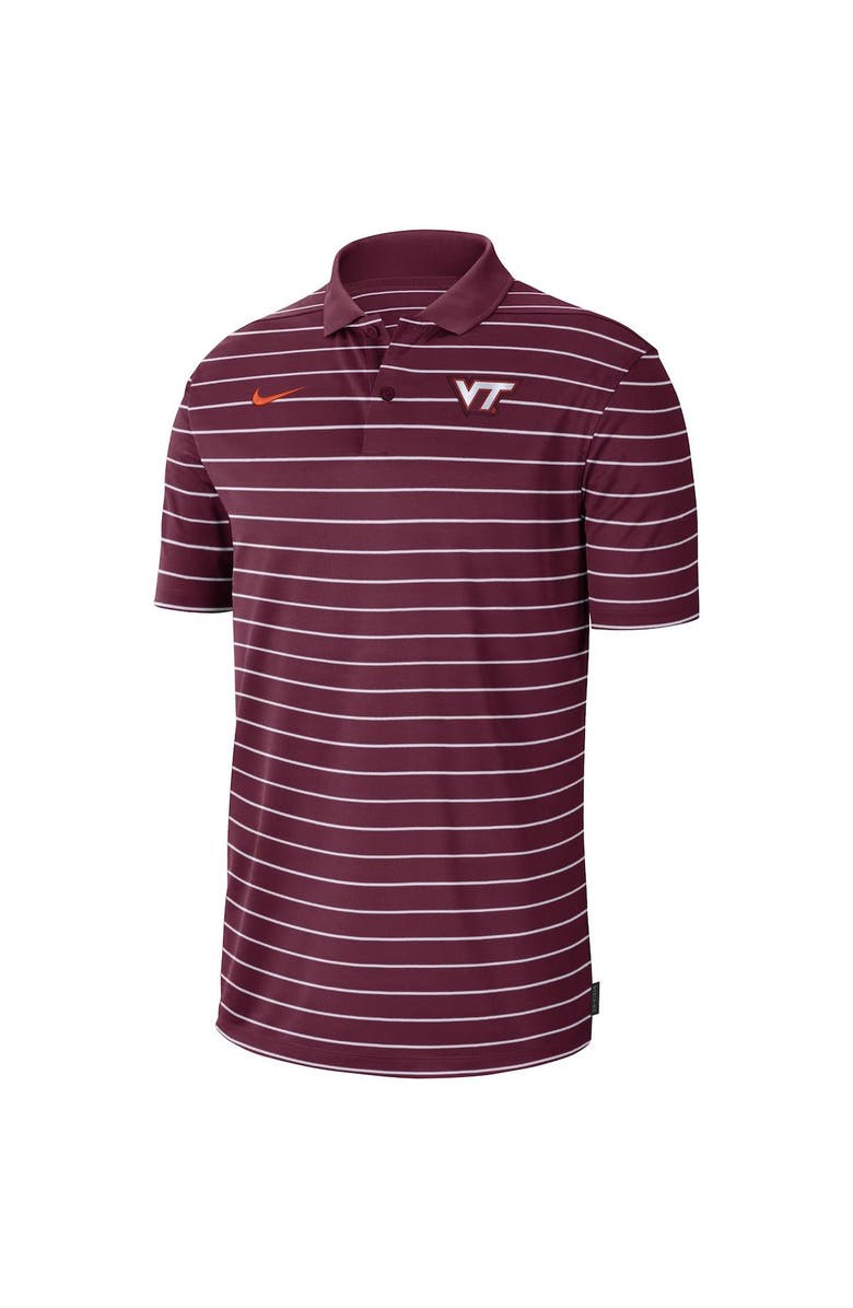 Nike Men's Nike Maroon Virginia Tech Hokies Icon Victory Coaches 2023 Early Season Performance Polo, Alternate, color, 