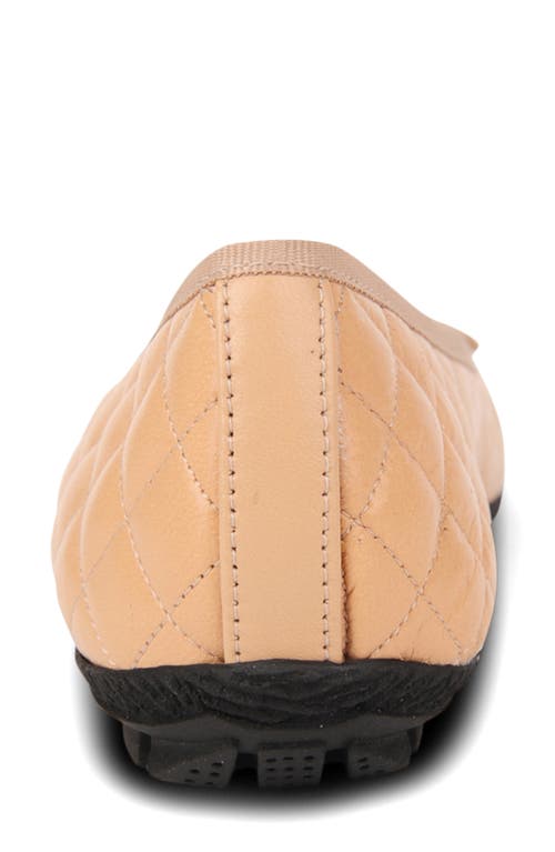 Paul Mayer Cozy Quilted Cap Toe Ballet Flat In Multi