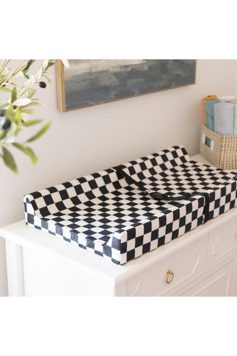 Non-Slip Waterproof Dresser Changing Pad, Alternate, color, Black Checkers