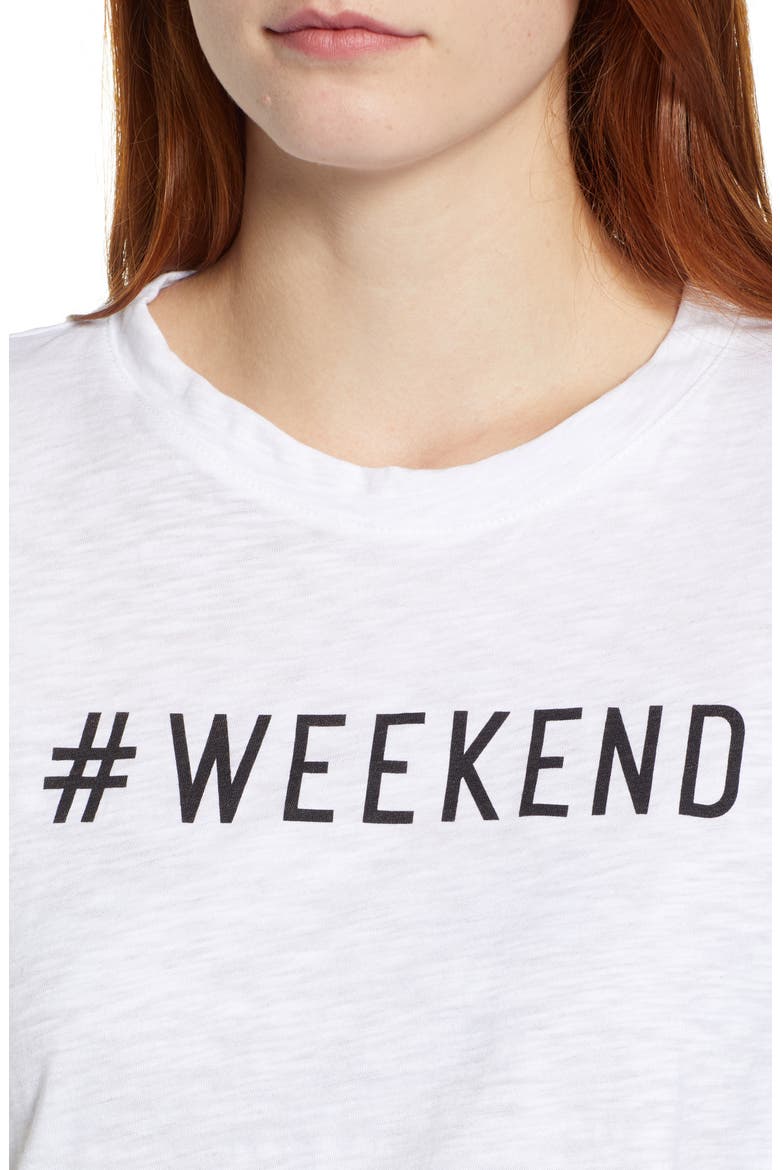 Off Duty Graphic Tee, Alternate, color, WHITE- BLACK WEEKEND